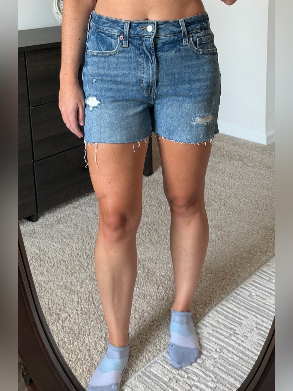 Old Navy OG Short Blue Denim Cutoff Shorts